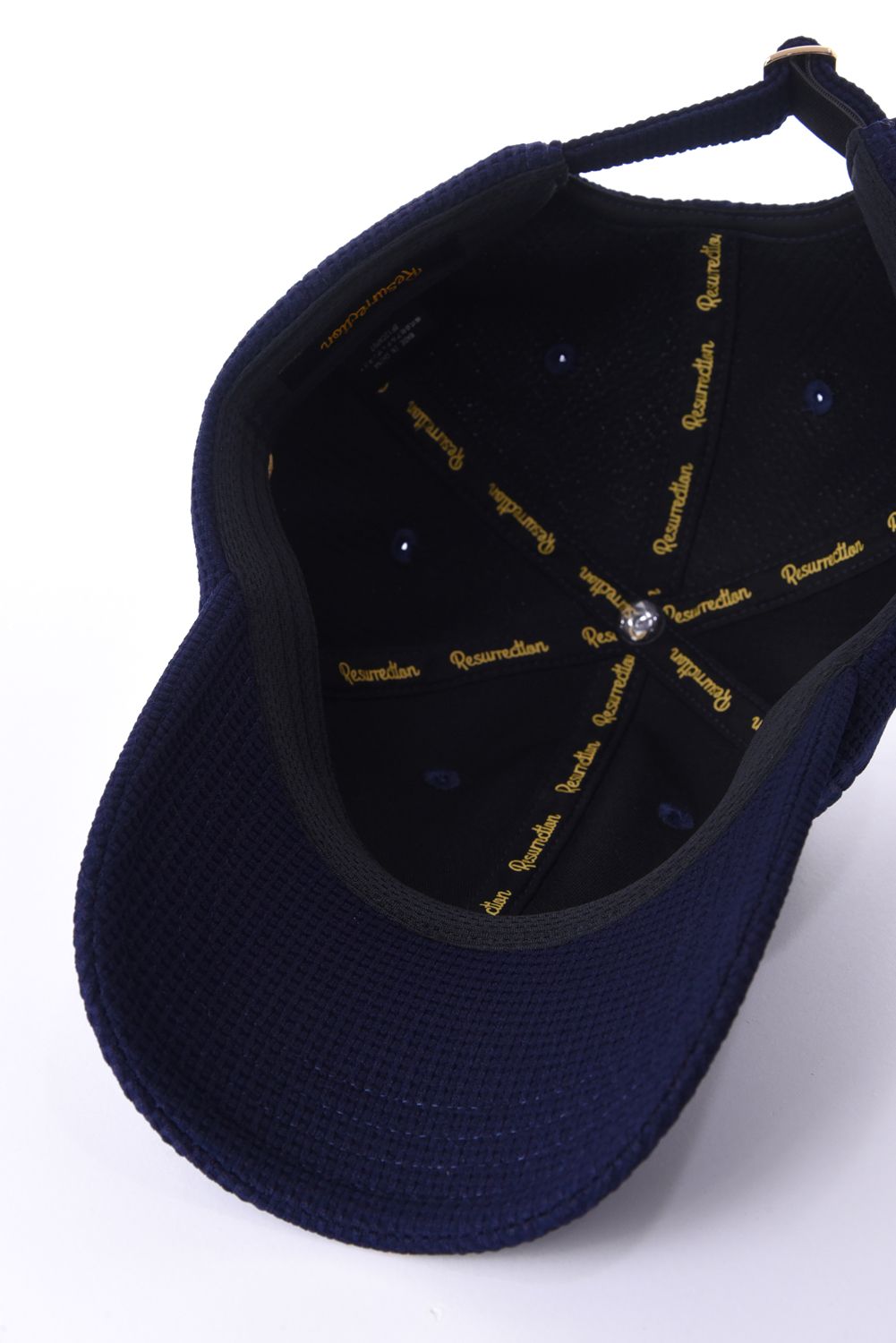 【26SS】 SILICON TAG WAFFLE CAP / シリコンタグ ワッフル キャップ (ネイビー)*