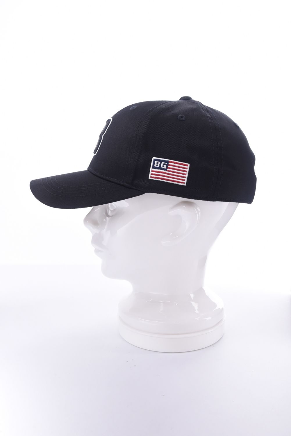 【26SS】 MEN’S INITIAL CAP / ブランドイニシャル刺繍 キャップ (ブラック)