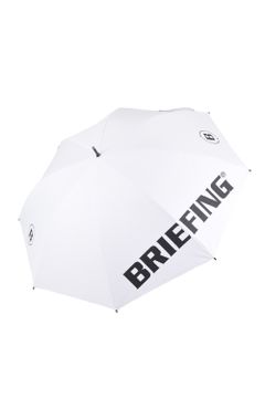 【プレゼント好適品】【返品・交換不可】 CARBON SHAFT UMBRELLA / BRIEFINGロゴ カーボンシャフト アンブレラ 傘 (ホワイト)