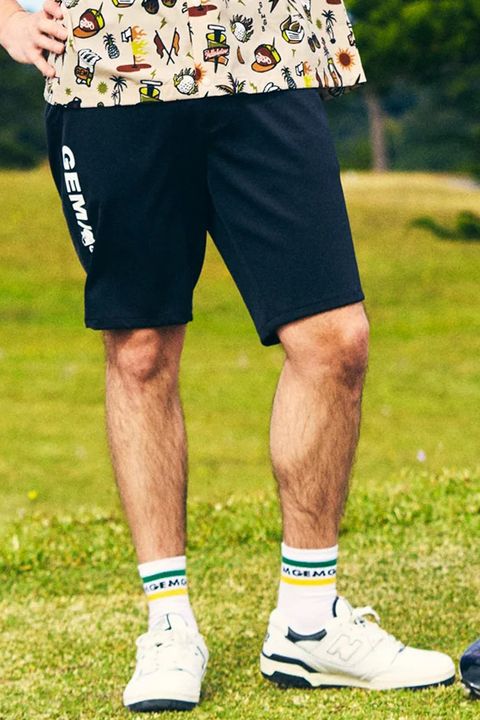 【26SS】 NEOPRENE DOUBLE PANTS / ネオプレーン サイドロゴ ショートパンツ （ブラック）