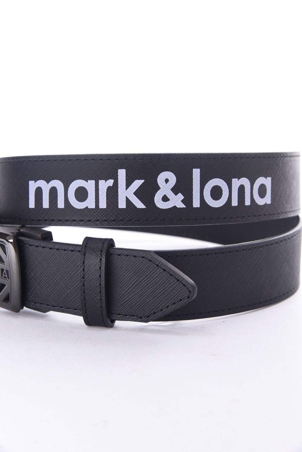 HOLLOW SKULL ADJUST LEATHER BELT / ブランクスカルバックル 無段階調整レザーベルト (ブラック)