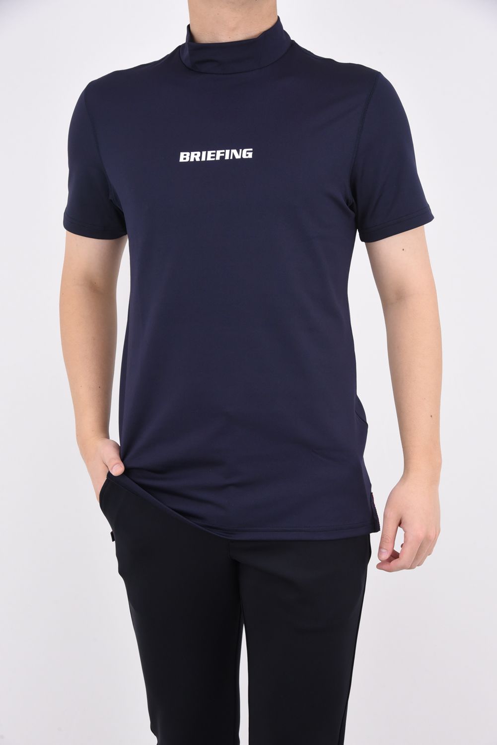 BRIEFING - MENS TOUR HIGH NECK / ブランドロゴ ストレッチ