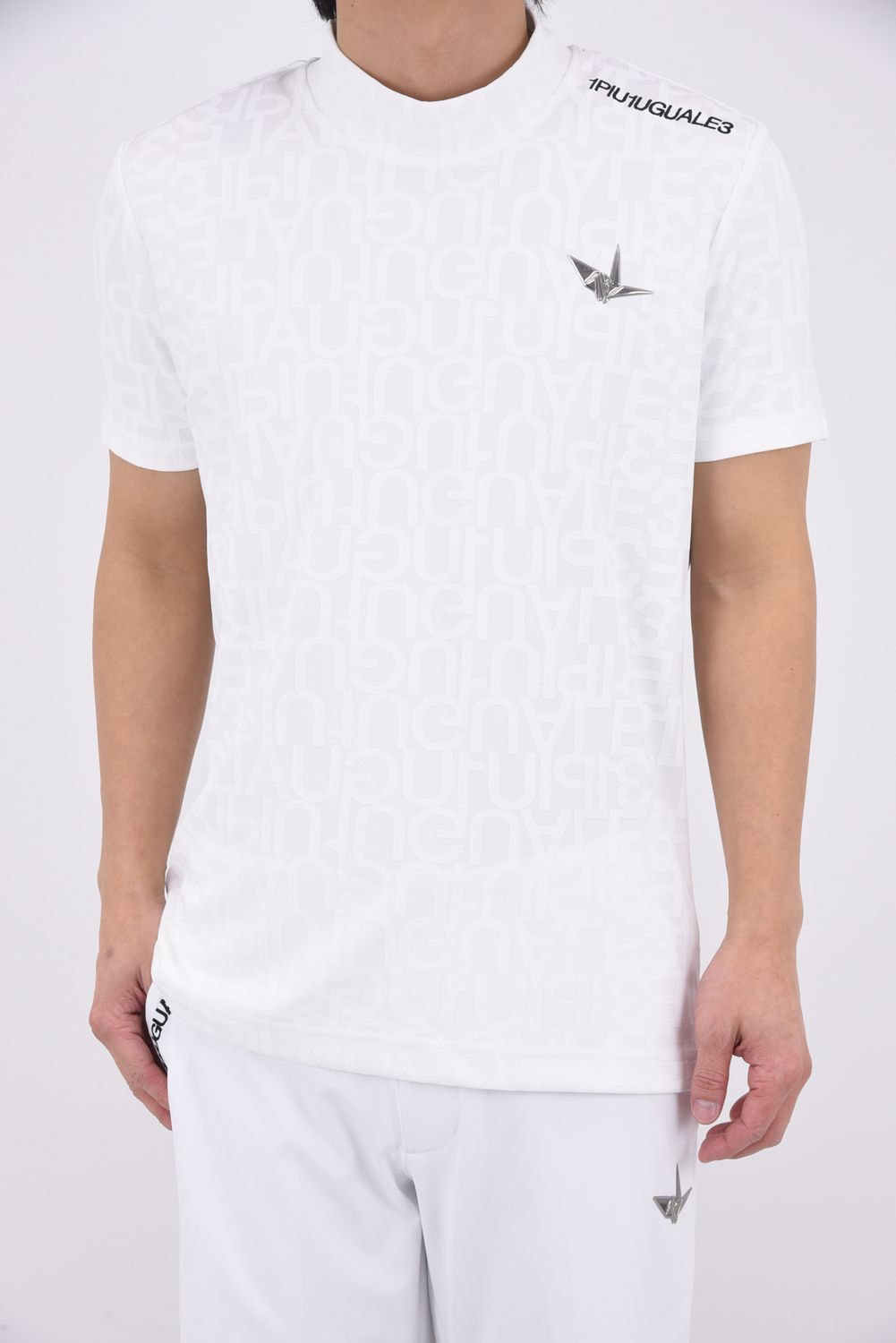 【26SS】 JACQUARD MOCK NECK  / ジャガード モックネック (ホワイト)