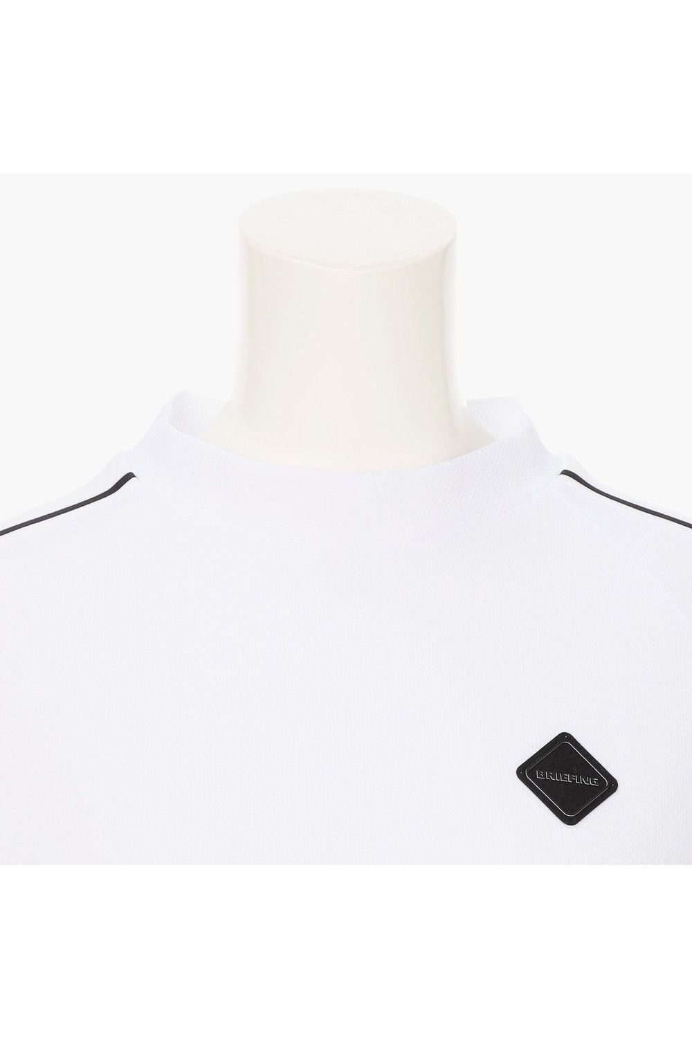 【26SS】【レディース】 WOMEN’S LINE HIGHNECK RF / カノコ生地 ラインロゴテープ リラックスフィット モックネックTシャツ (ホワイト)