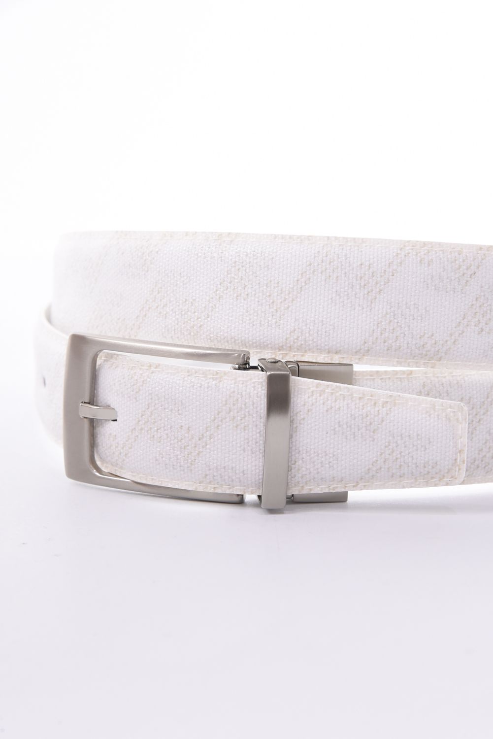 【26SS】 COUATL (コアトル) / ブランドオリジナルテキスタイル リバーシブル ベルト 35mm (モノホワイト)