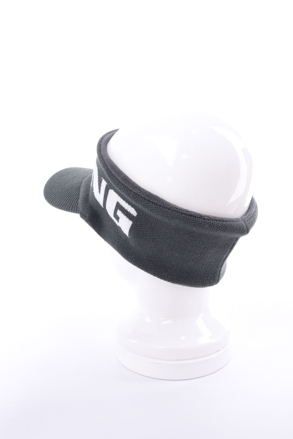 【26AW】 MEN’S KNIT VISOR / ブランドロゴ ニットサンバイザー (グレー)