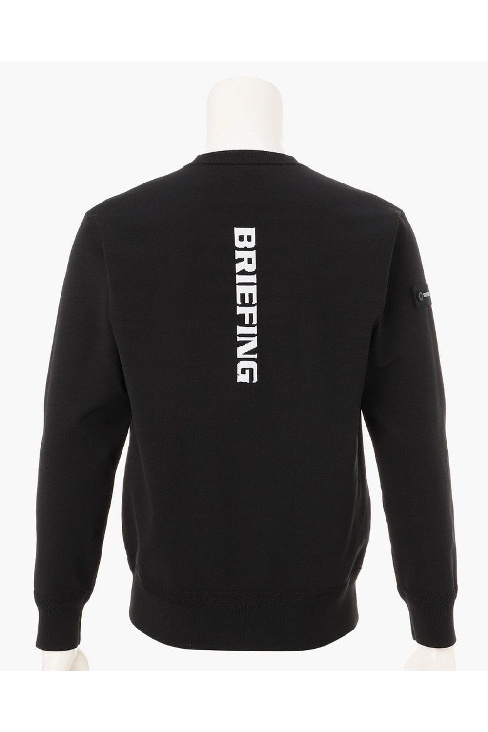【26AW】 MEN’S PLANE KNIT CREWNECK / ブランドロゴ クルーネックニット (ブラック)