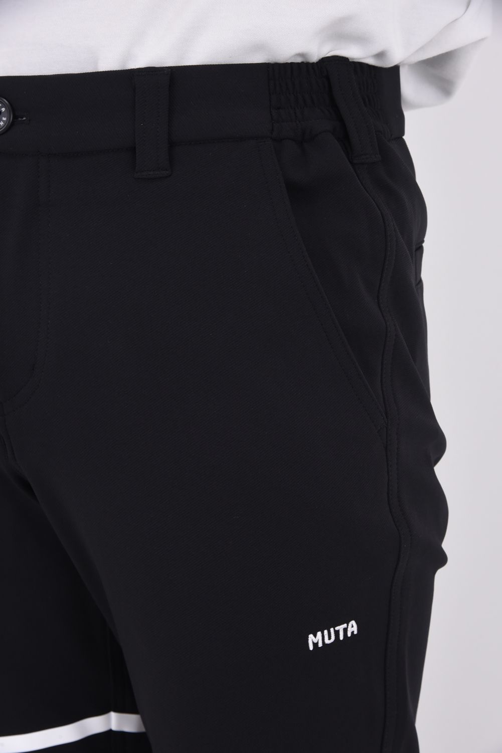 【25AW】 CARDBOARD TWILL JERSEY SLACKS / ダンボールニットツイル ウェーブライン ジャージースラックス (ブラック)