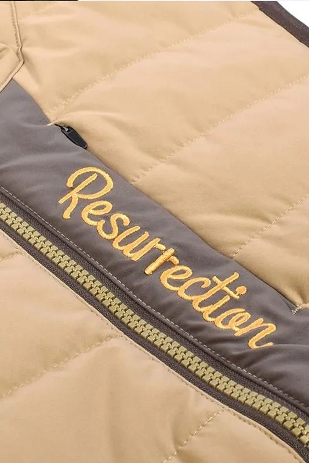 【25AW】 TWO-TONE PADDED VEST / 2トーン パデット ベスト (ベージュ/カーキブラウン)*