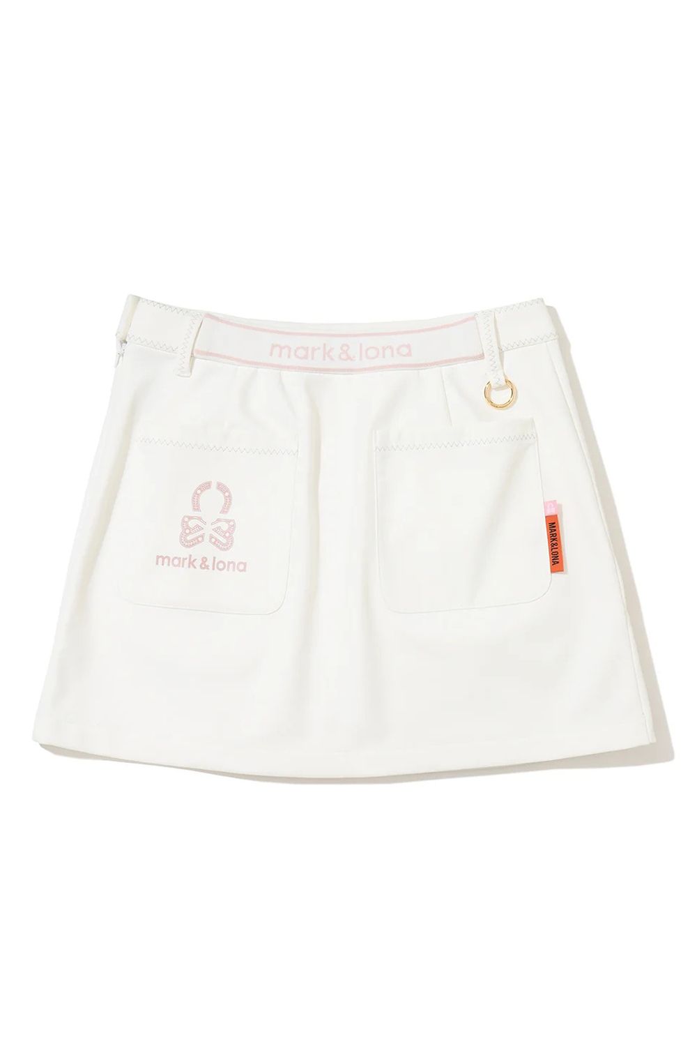 【26AW】【レディース】 ÉLAN HYBRID SKIRT / ボンディング素材&中綿素材 ハイブリッドスカート (インナーパンツ無し) (ホワイト)