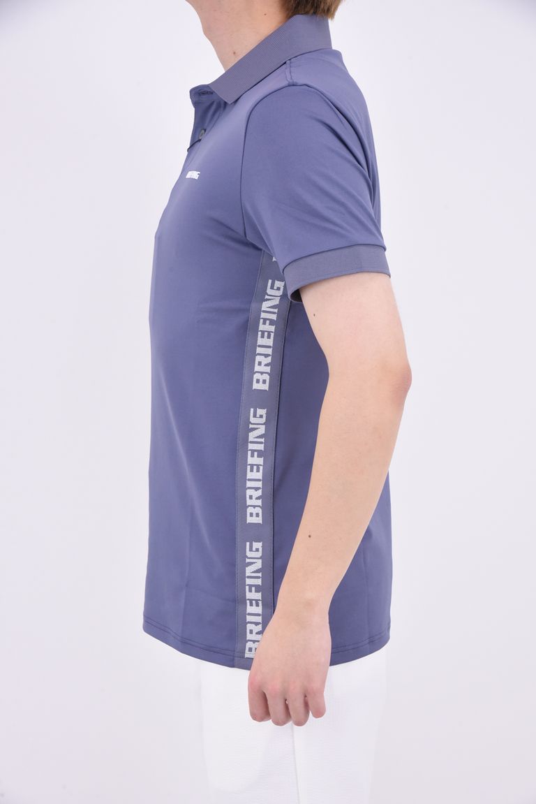 BRIEFING - MENS SIDE LOGO LINE POLO / サイドロゴテープ ボタン 
