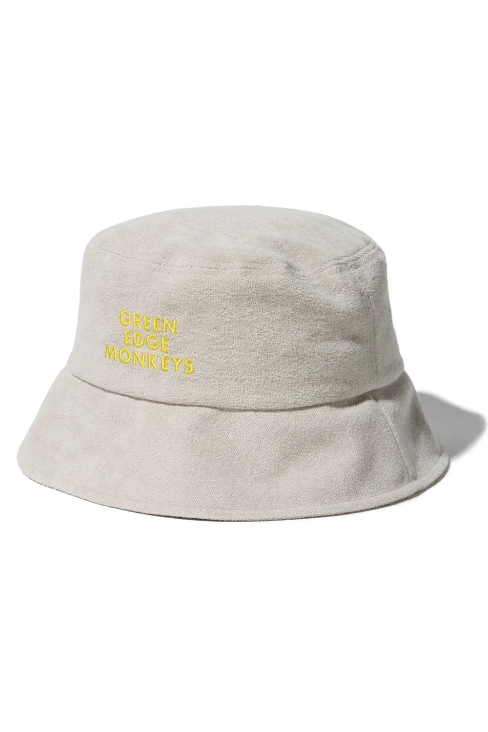 【26SS】 BUCKET HAT / パイル生地 ブランドロゴ刺繍 バケットハット (ベージュ)