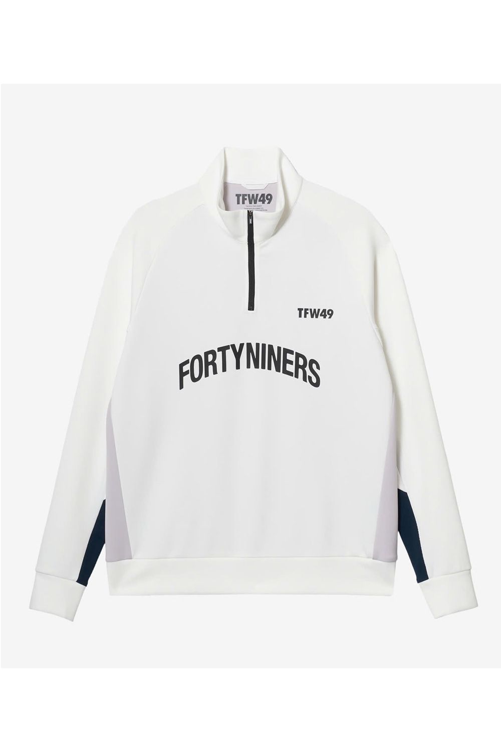 MOCK NECK HALF ZIP / ハーフジップ モックネック (ホワイト)