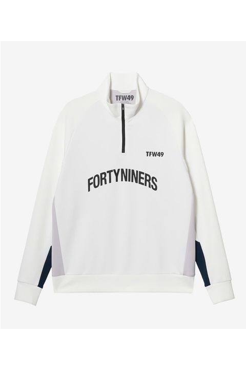 MOCK NECK HALF ZIP / ハーフジップ モックネック (ホワイト)
