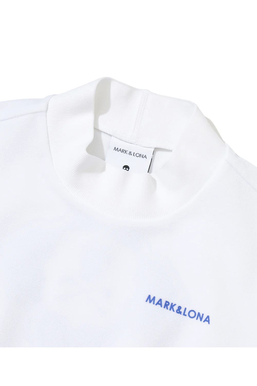 【26SS】【レディース】 STELA COOLTOUCH MOCK TEE / ナイロンパイル生地 バックロゴ モックネックTシャツ (ホワイト)