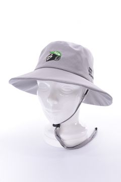 【26SS】 BUCKET HAT / モンキー刺繍ワッペン バケットハット (ライトグレー)
