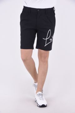 SUPER STRETCH HANDWRITING LOGO SHORT PANTS /  スーパーストレッチ ロゴ ショートパンツ (ブラック)