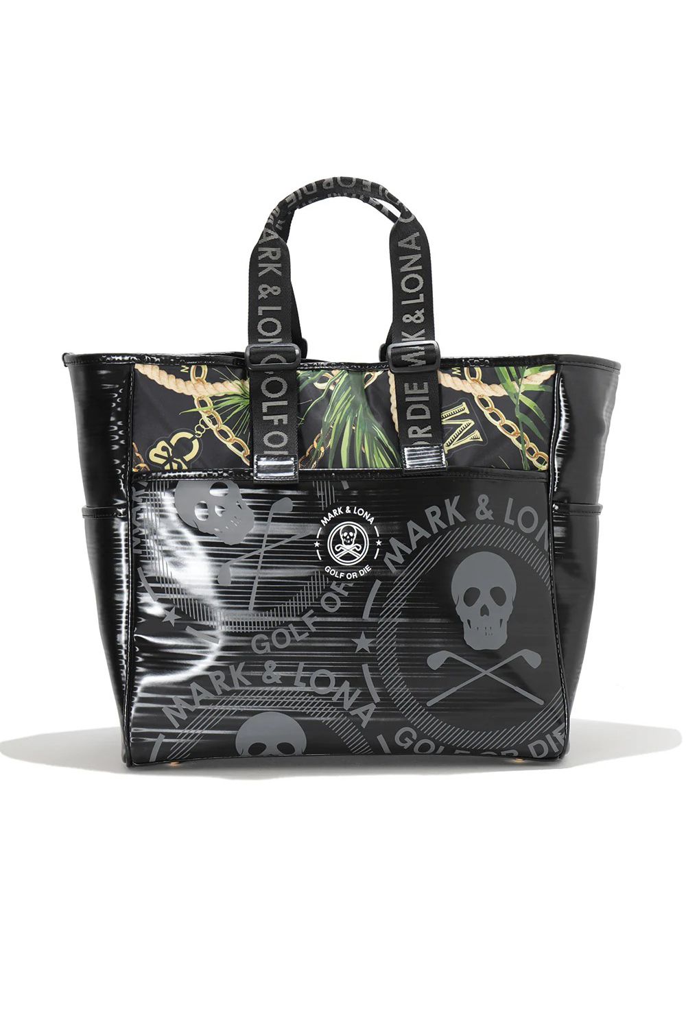 【2026SS 木村拓哉さん着用 VOL.7】 RIVIERA TOTE BAG / ボタニカルグラフィック 2WAYトートバッグ (ブラック)