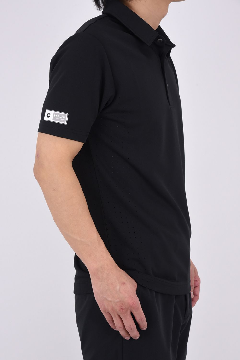 【26SS】 HEAT PUNCHING POLO SHIRT / バックロゴ パンチング ポロシャツ (ブラック)