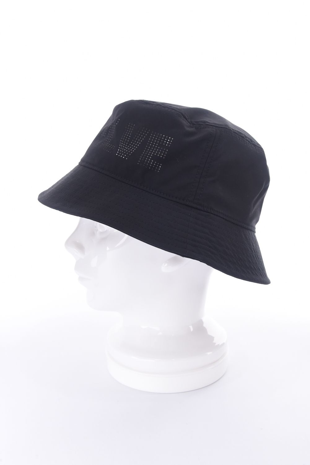 【26SS】 PERFORATE HAT / パンチングロゴ バケットハット (ブラック)