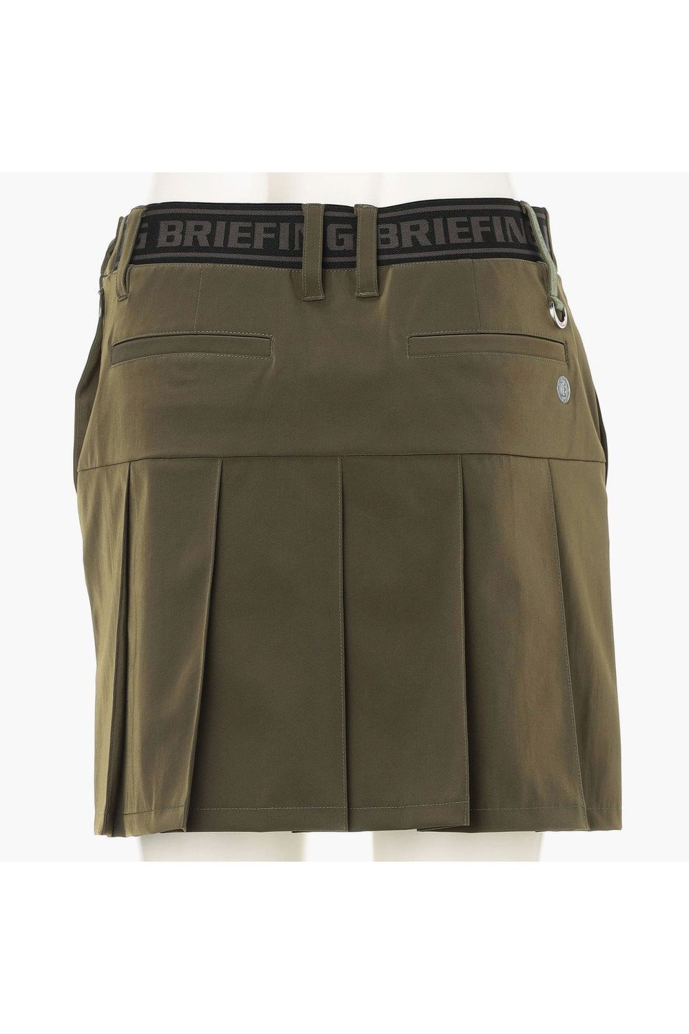 【26SS】【レディース】 WOMEN’S WR NYLON 3D LOGO PLEATED SKIRT / ナイロンストレッチ 3Dロゴ プリーツスカート (オリーブ)