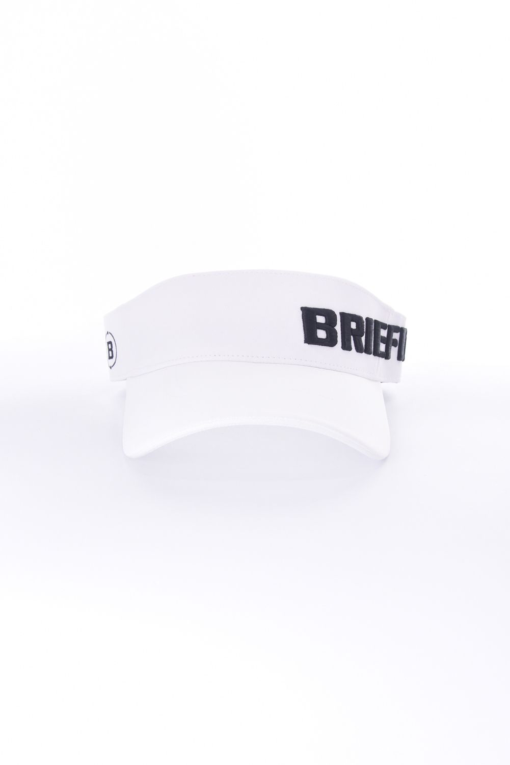 【26SS】 MEN’S ROUND LOGO VISOR / アシンメトリー ラウンドロゴ サンバイザー (ホワイト)
