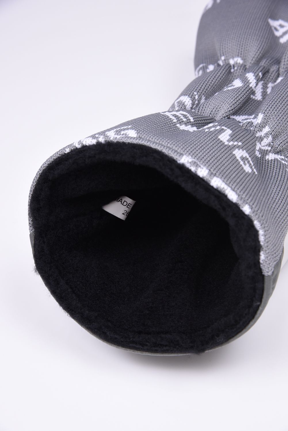 【26SS】 LOGO KNIT DRIVER COVER / 異素材ハイブリッド ドライバーカバー (ライトグレー)