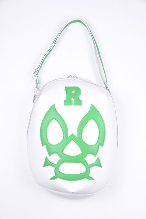 LUCHA SHOES CASE / マスクマン シューズケース ホワイト/グリーン