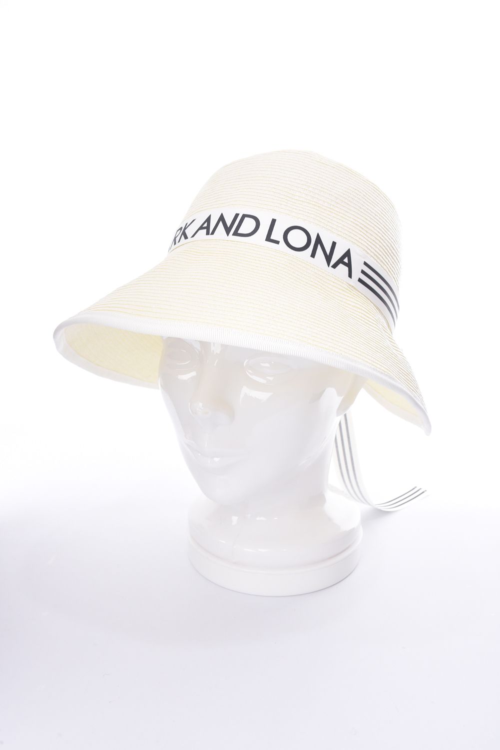 【STELLA MCCARTNEY】ロゴフェイクラフィア ストローサンハット STELLA McCARTNEY☆フェイクラフィア サンハット ストローハット