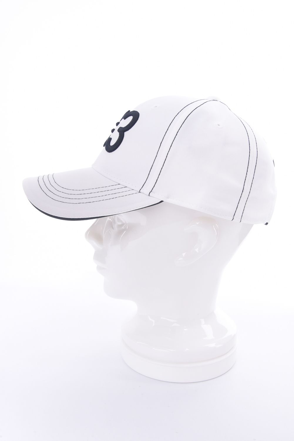 LOGO CAP / 立体ロゴ刺繍 キャップ (ホワイト)