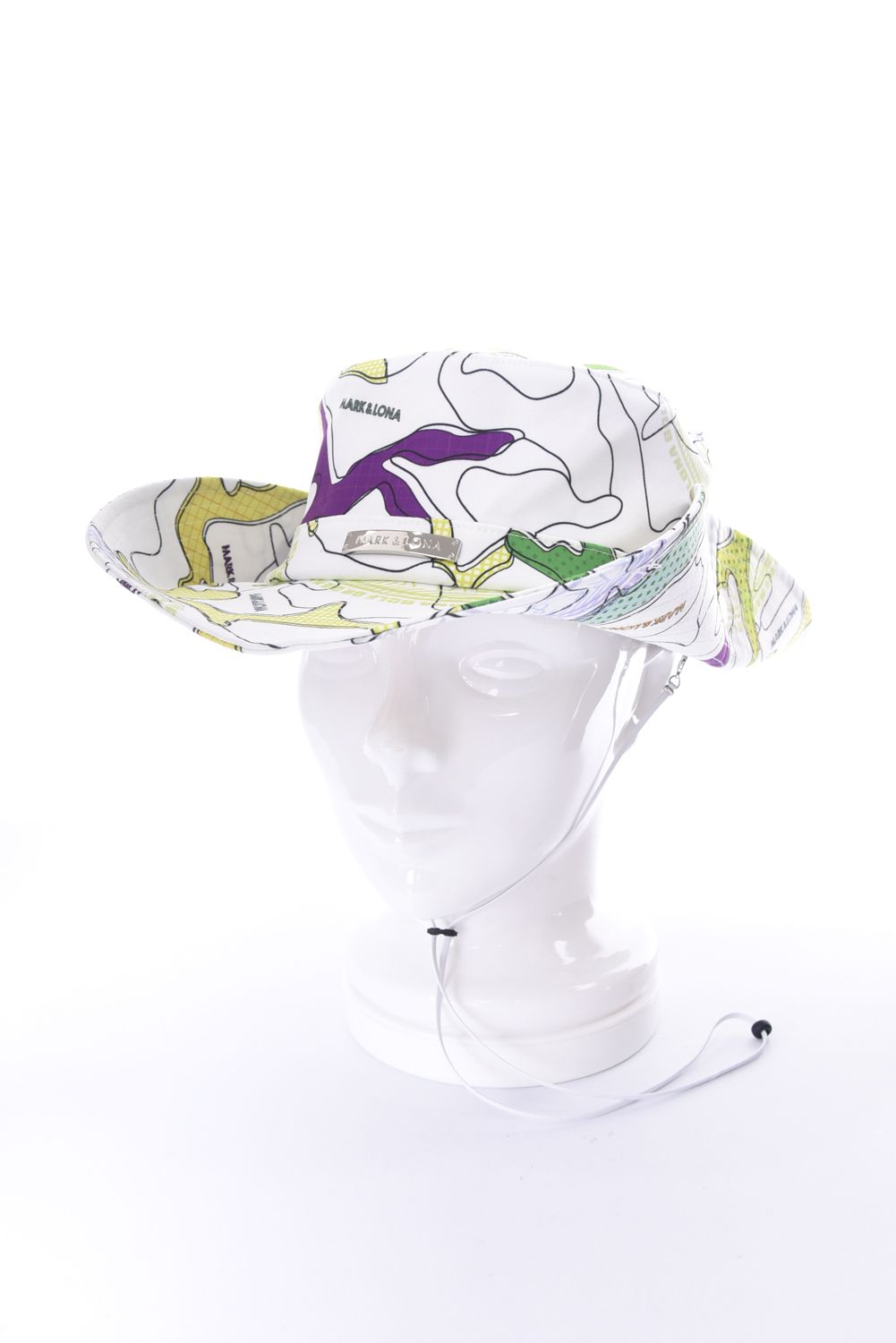 【26SS】 AXON CAMO FIELD HAT / ポリエステルツイル カモフラージュプリント サファリハット (ホワイト)