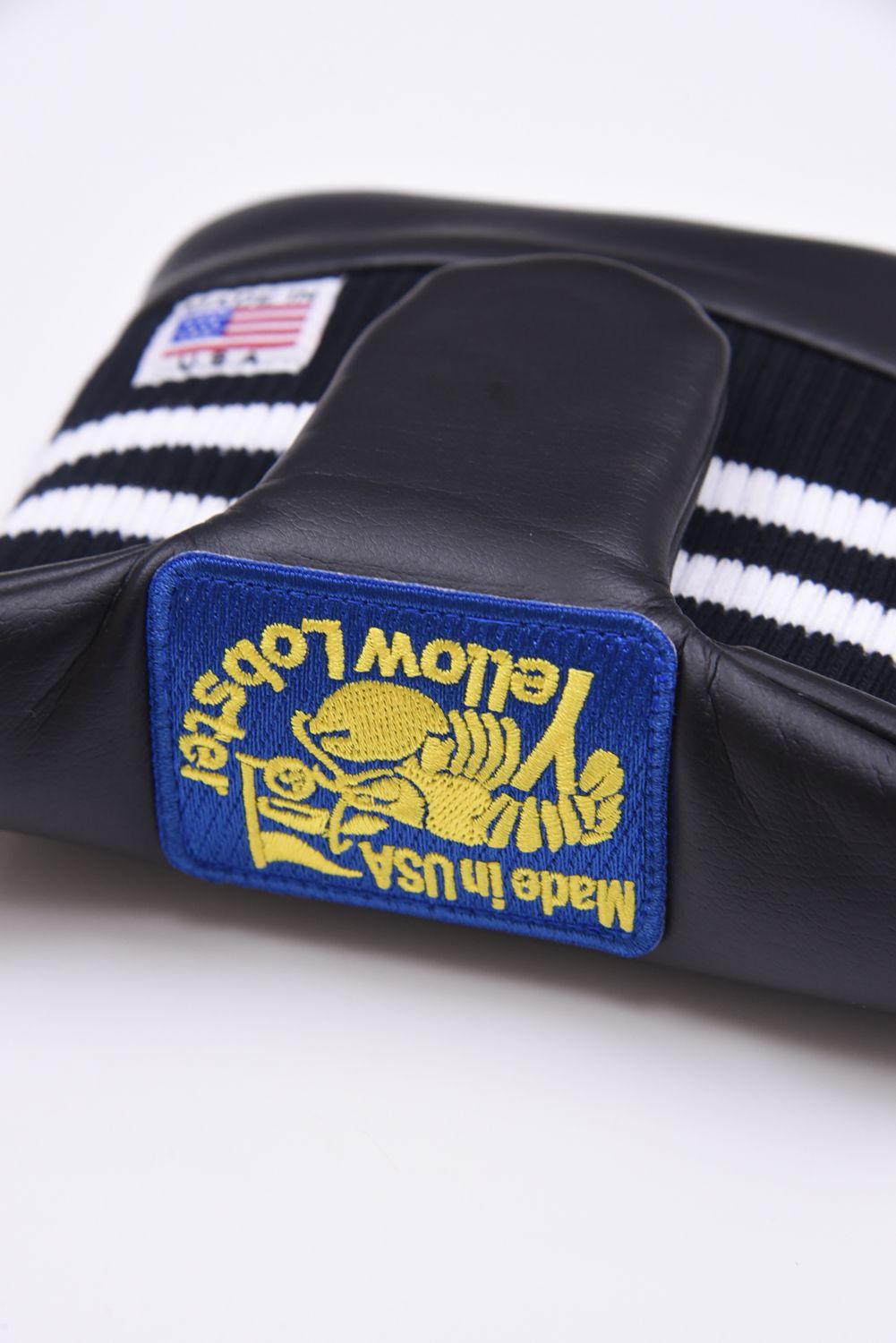 U-LEATHER MALLET PUTTER COVER / シンセティックレザー ワッペン マレット型 パターカバー (ハンティントンブラック)