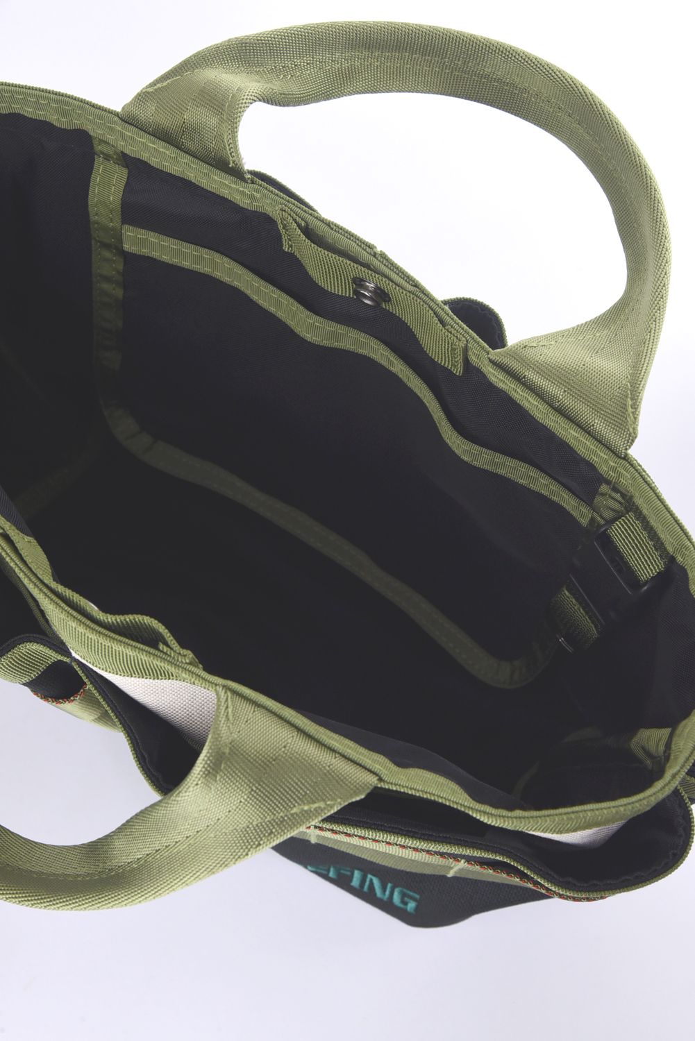 TOOL CART TOTE WL / トール カート トートバッグ (ブラック/アイボリー)