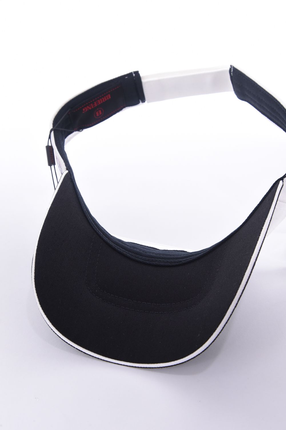 【26SS】 MEN'S COLLEGE LOGO VISOR / カレッジ風ロゴ バイカラー サンバイザー (ホワイト)