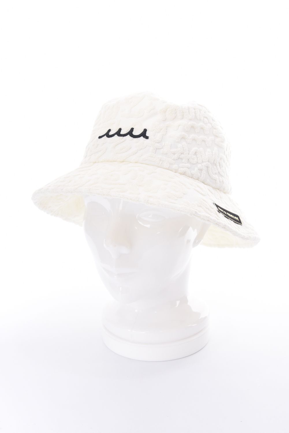 【26SS】 LINE ART PILE BUCKET HAT / パイル生地 ラインアート バケットハット (ホワイト)