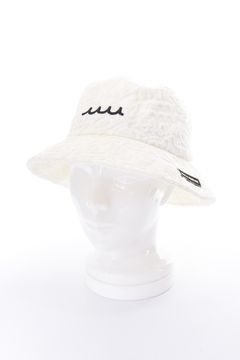 【26SS】 LINE ART PILE BUCKET HAT / パイル生地 ラインアート バケットハット (ホワイト)