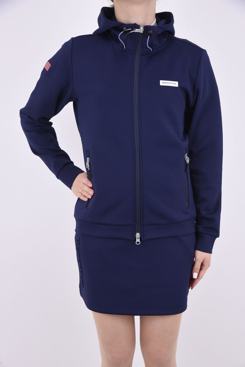 BRIEFING 3D LOGO PARKA navy M women