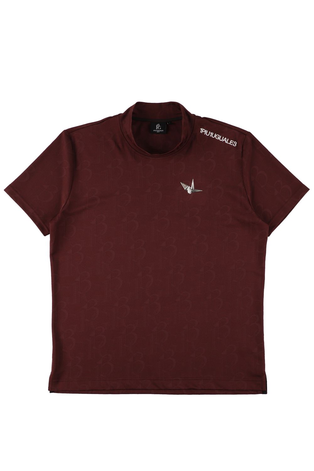 【26SS】 JACQUARD MOCK NECK  / ジャガード モックネック (バーガンディ) (4月入荷予定)