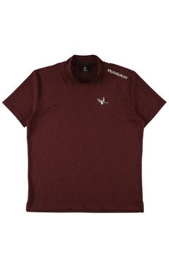 【26SS】 JACQUARD MOCK NECK  / ジャガード モックネック (バーガンディ) (4月入荷予定)