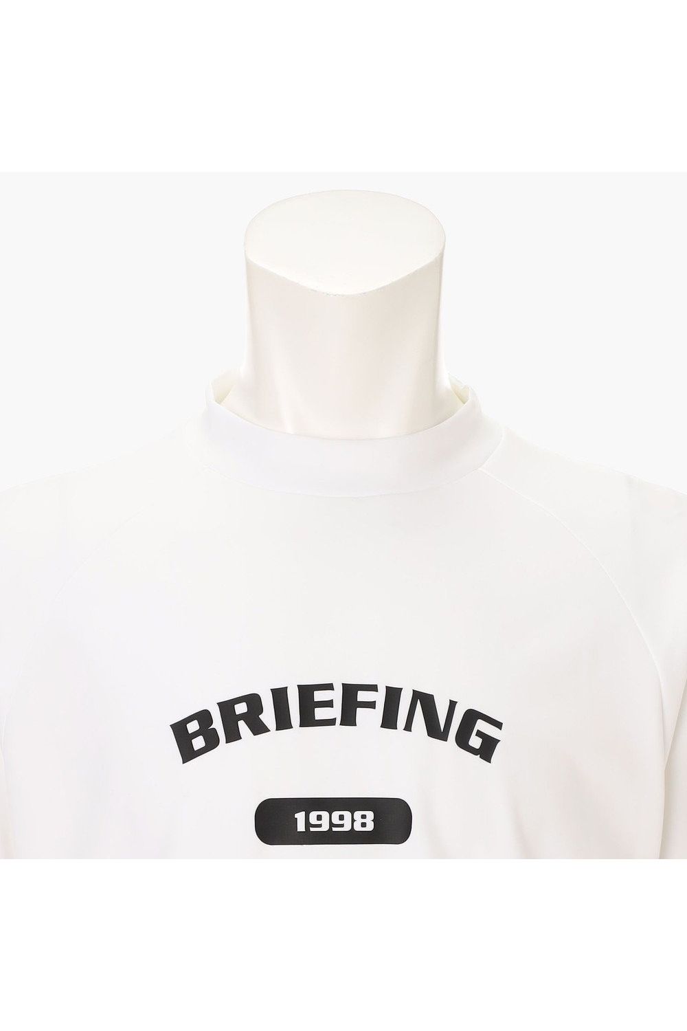 【26SS】 MEN’S COLLEGE LOGO HIGHNECK / カレッジロゴ リラックスフィット モックネックTシャツ (ホワイト)