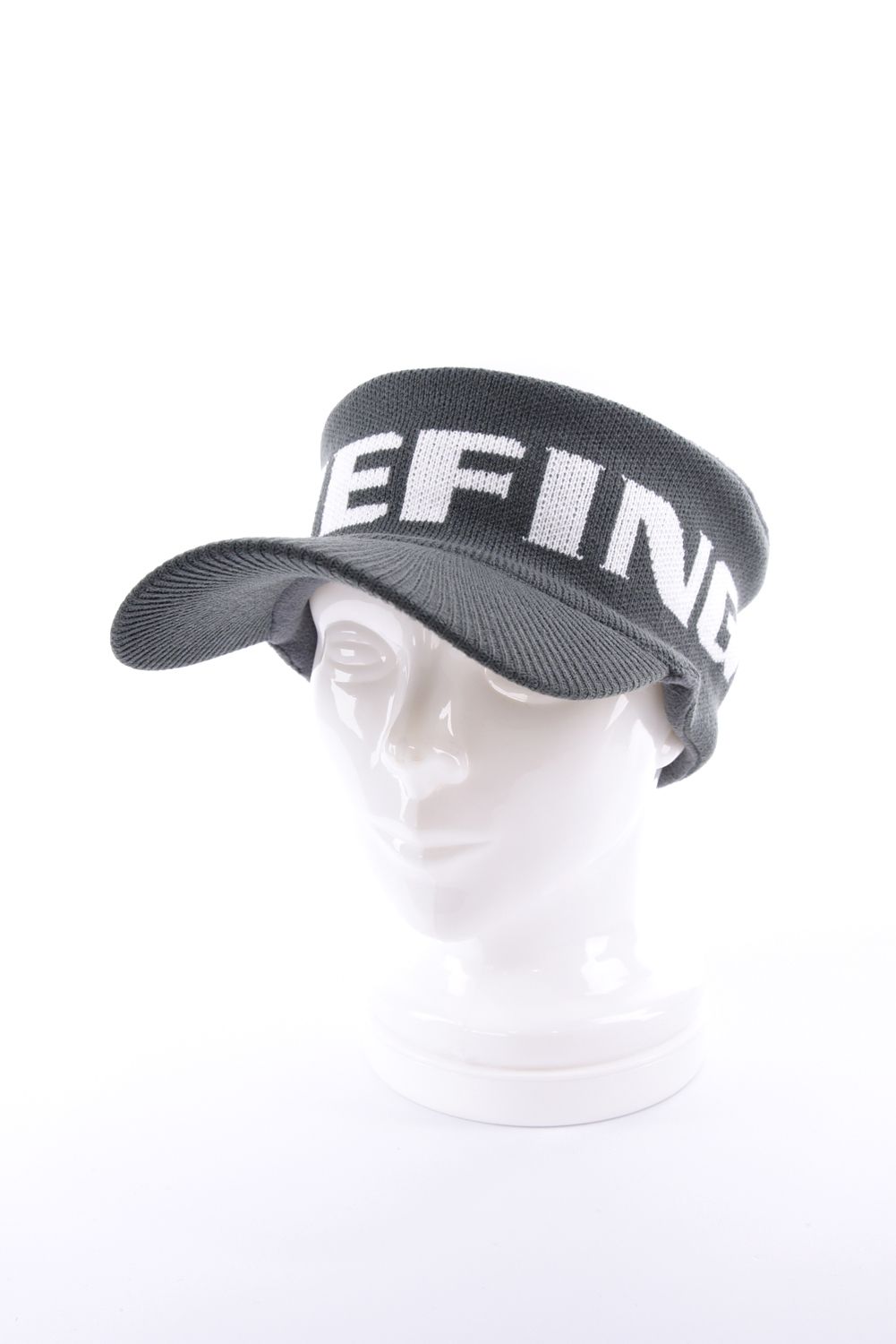 【26AW】 MEN’S KNIT VISOR / ブランドロゴ ニットサンバイザー (グレー)