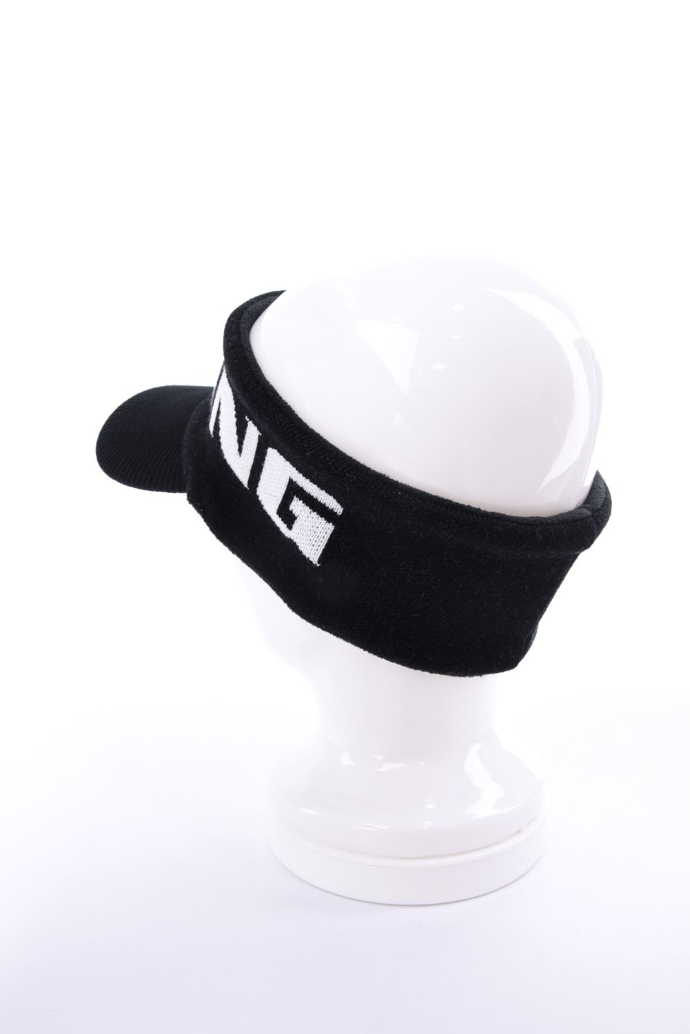 【26AW】 MEN’S KNIT VISOR / ブランドロゴ ニットサンバイザー (ブラック)