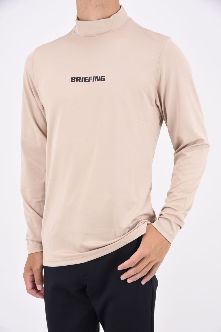 BRIEFING - 【24SS】 MENS TOUR LS HIGH NECK BBG241 / ブランドロゴ 
