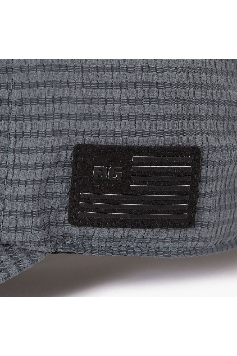 【26SS】 MEN’S SEERSUCKER CAP / シアサッカー ダイヤモンドロゴ キャップ (チャコール)