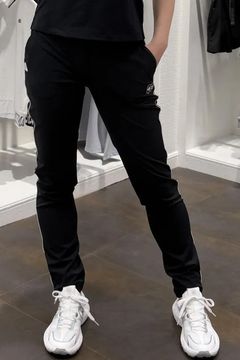 【26SS】【レディース】 MINI HERRINFBONE LONG PANTS / ミニヘリンボーン柄 ウエストゴムベルト ロングパンツ (ブラック)*