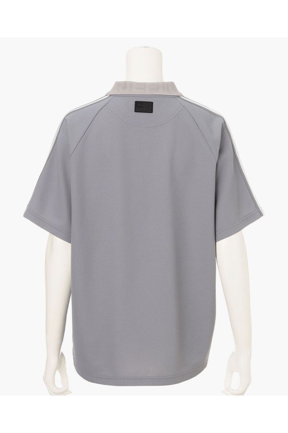 【26SS】【レディース】 WOMEN’S LINE POLO / カノコ生地 ラインロゴテープ リラックスフィット ポロシャツ (グレー)