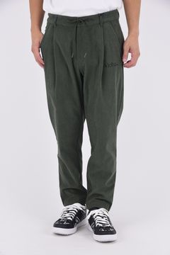 Uka Corduroy Trousers / コーデュロイ テーパードシルエット ワンタックトラウザー (オリーブ)