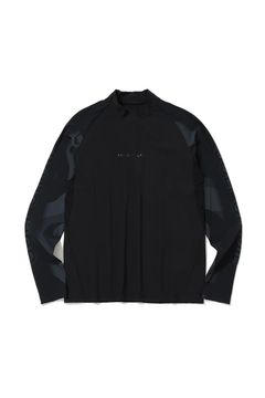 【26AW】 VANGUARD PANEL MOCK NECK / モックネックTシャツ (ブラック)