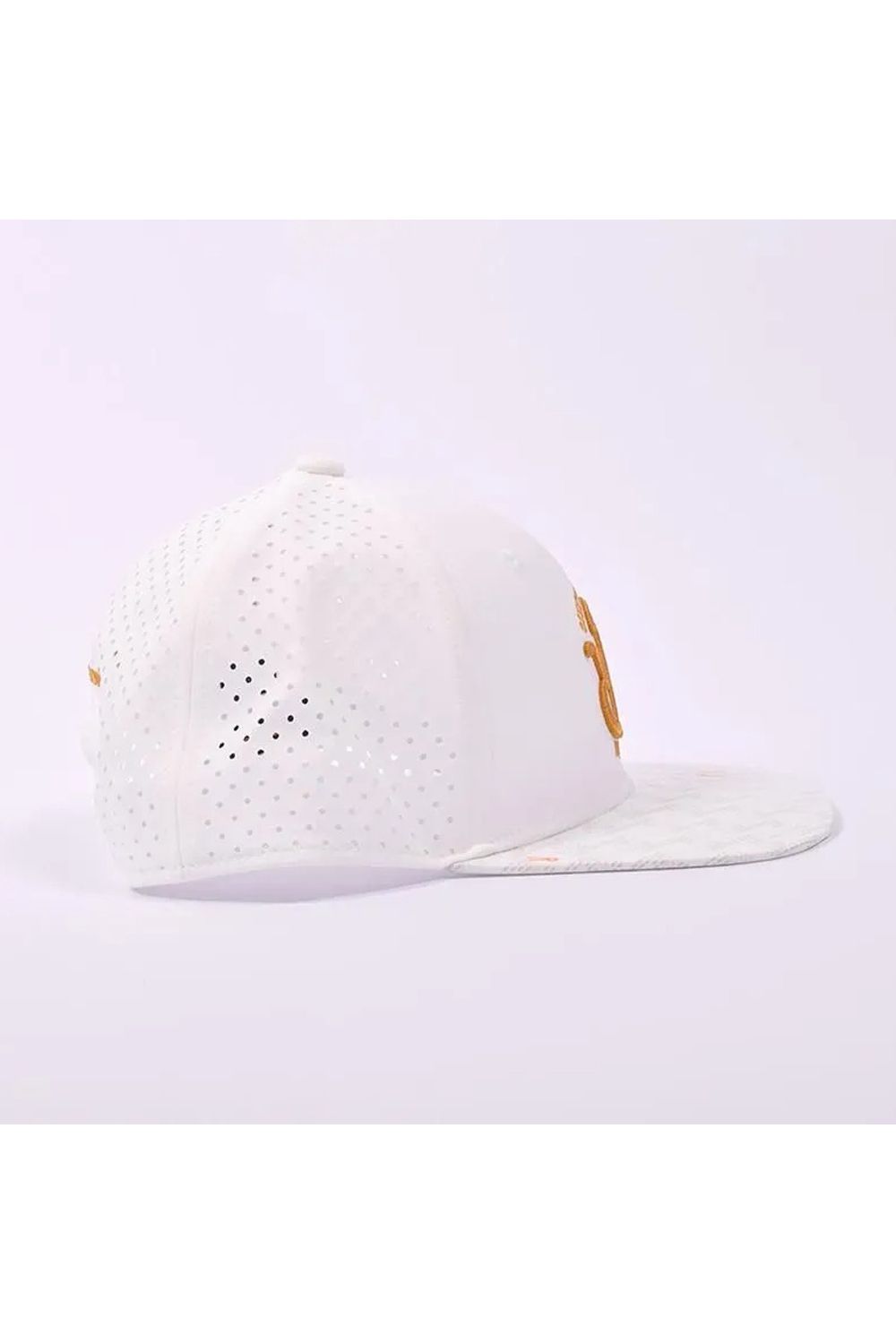 【26SS】 GM BRIM PUNCHING MESH CAP FLAT / パンチングメッシュ フラットキャップ (ホワイト)