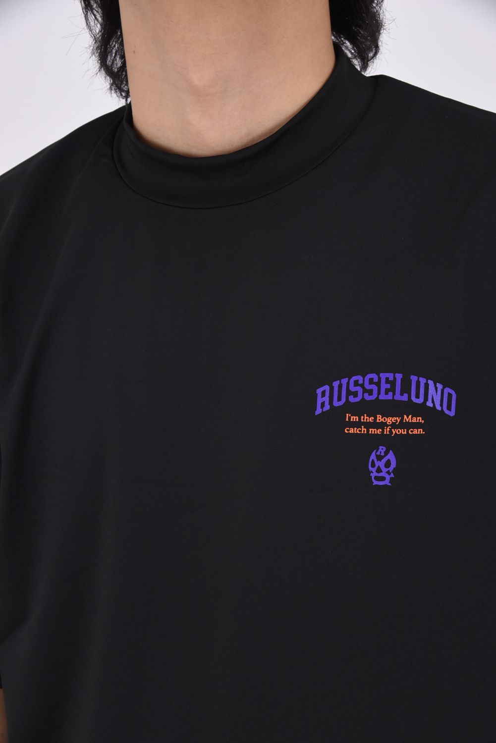 RUSSELUNO - 【25SS】 COLLAGE LOOSE MOCKNECK / ルーズフィット